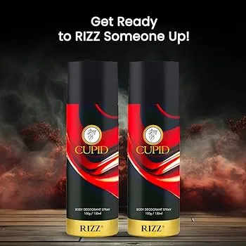 Cupid Rizz Deodorant Body Spray, 150 ml (Buy 1 get 1)