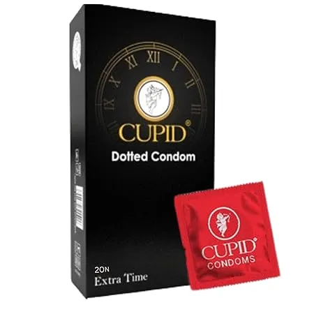 Cupid Dotted & Extra Time Condoms | 20 Pcs 