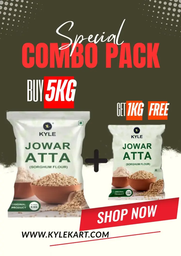 COMBO PACK BUY 5KG GET 1KG FREE JOWAR ATTA