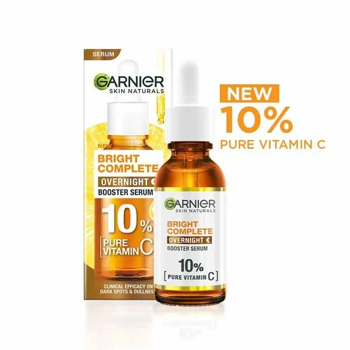 Garnier Bright Complete Night Vitamin C Serum With 10% Pure Vitamin C for Bright Skin, 15ml 