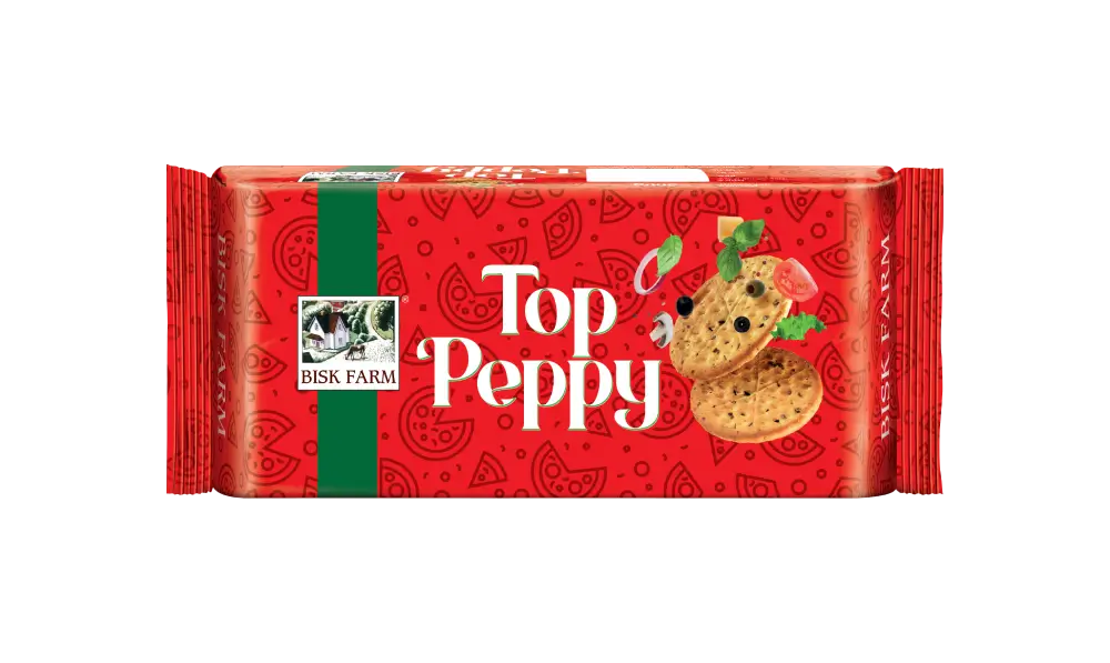 Bisk Farm Biscuit – Top Peppy, 57g