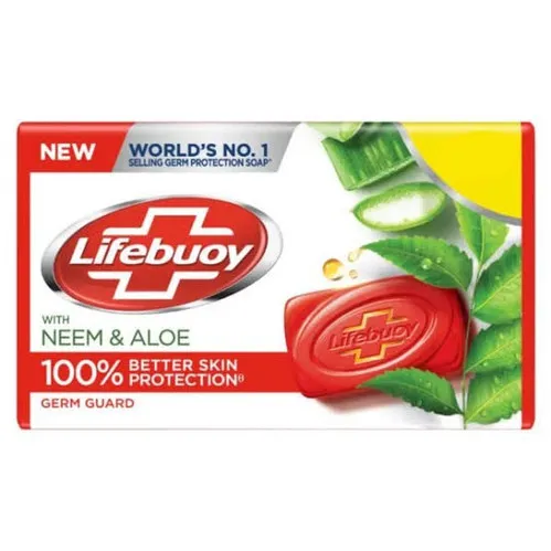 Lifebuoy Soap with Neem & Aloe - (pack of 4 x 160g)