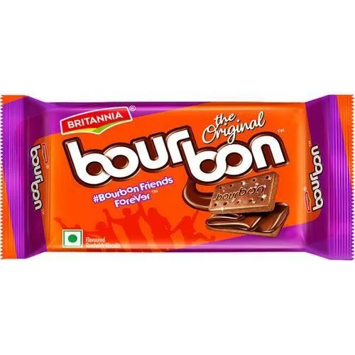 Britannia Bourbon Chocolate Cream Biscuits 50g
