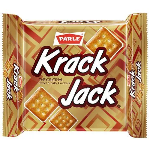 Parle Krackjack Original - Sweet & Salty Crackers Biscuits 44g