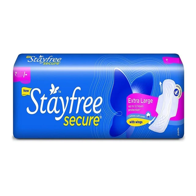 Stayfree Secure Cottony Extra Large with Wings 6 pads