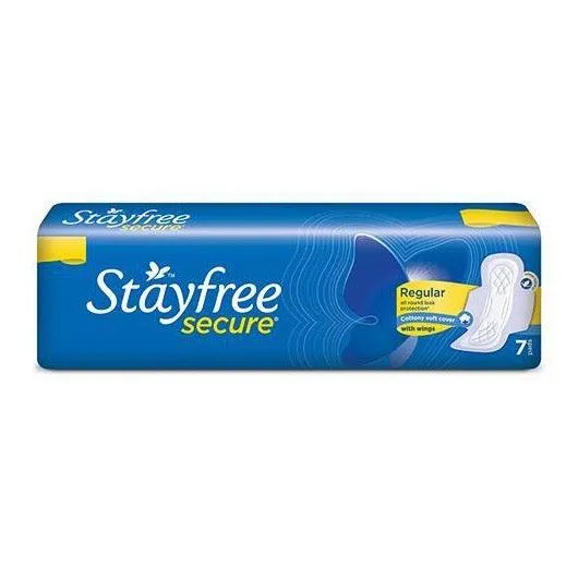 Stayfree Secure Cottony Soft Cover - Regular with Wings 6 Pads