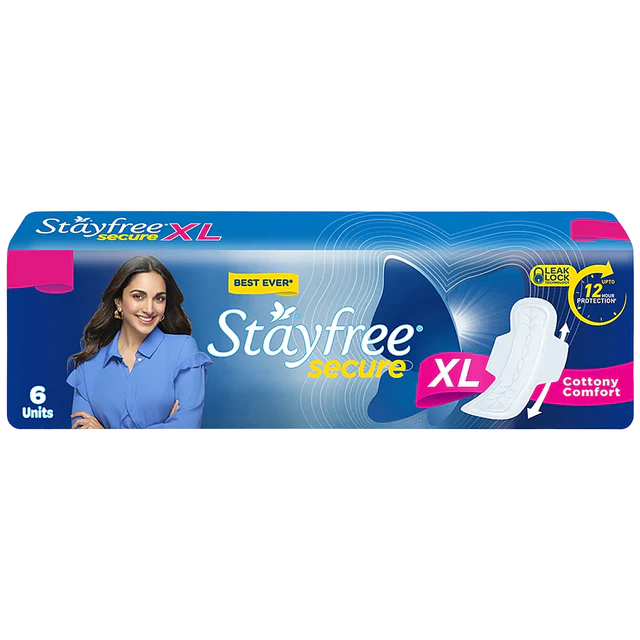Stayfree Secure Cottony Soft Cover - Regular with Wings 6 Pads
