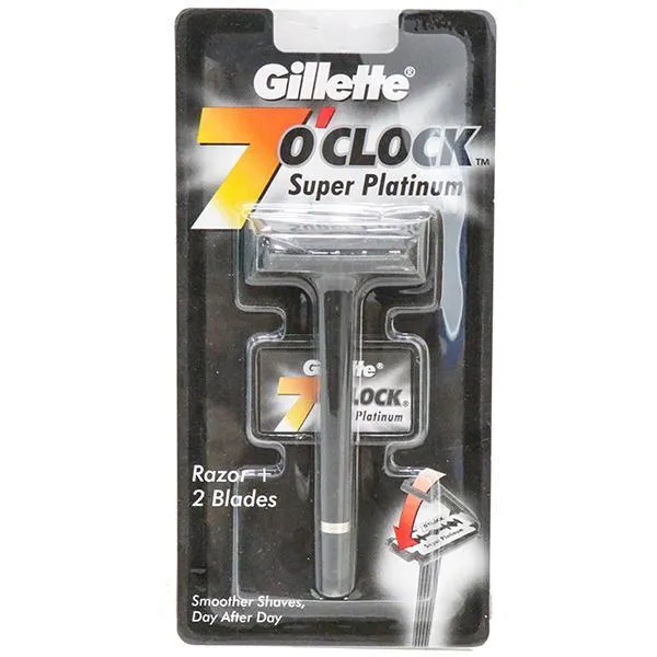 Gillette 7 O'Clock - Manual Super Platinum Razor 1 pc