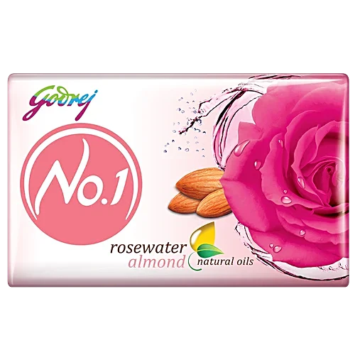 Godrej No.1 Rosewater Almond Soap 100g