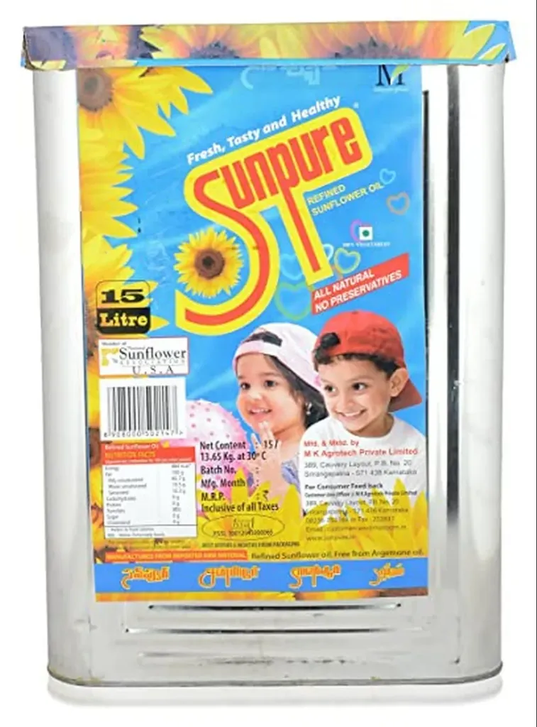 SUNPURE SUNFLOWER Oil 15L