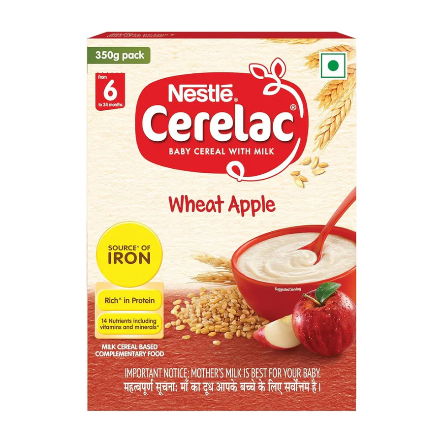 Cerelac Baby Cereal - Wheat Apple - From 6 to 24 Months 350 g