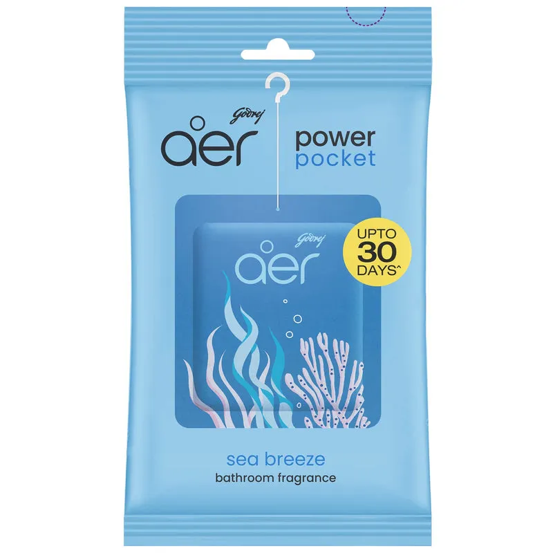 Godrej Aer Pocket - Bathroom Air Fragrance Sea Breeze 10 g