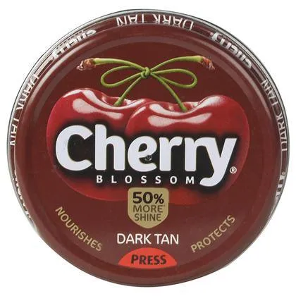 Cherry Blossom Dark Tan Shoe Polish 15 g