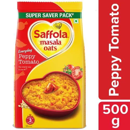 Saffola Peppy Tomato Instant Masala Oats 500 g