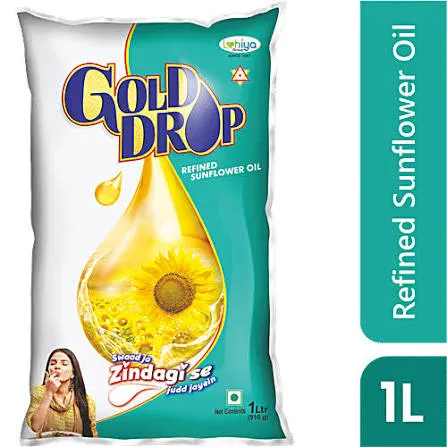 Gold Drop refined sunflower oil 1Ltr