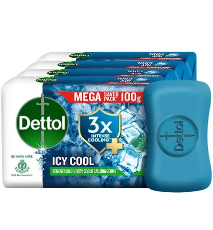 Dettol Icy Cool  soap100g (pack of 5 )