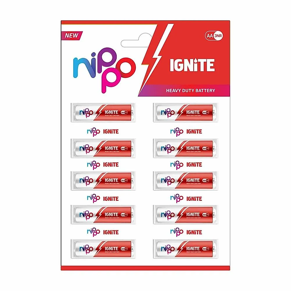 Nippo Ignite 3NR AA Battery Cell - 10 Pieces