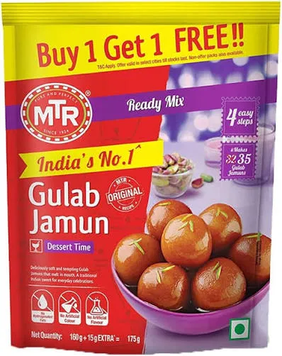 MTR Gulab Jamuna offer pack buy 1 get 1 Free